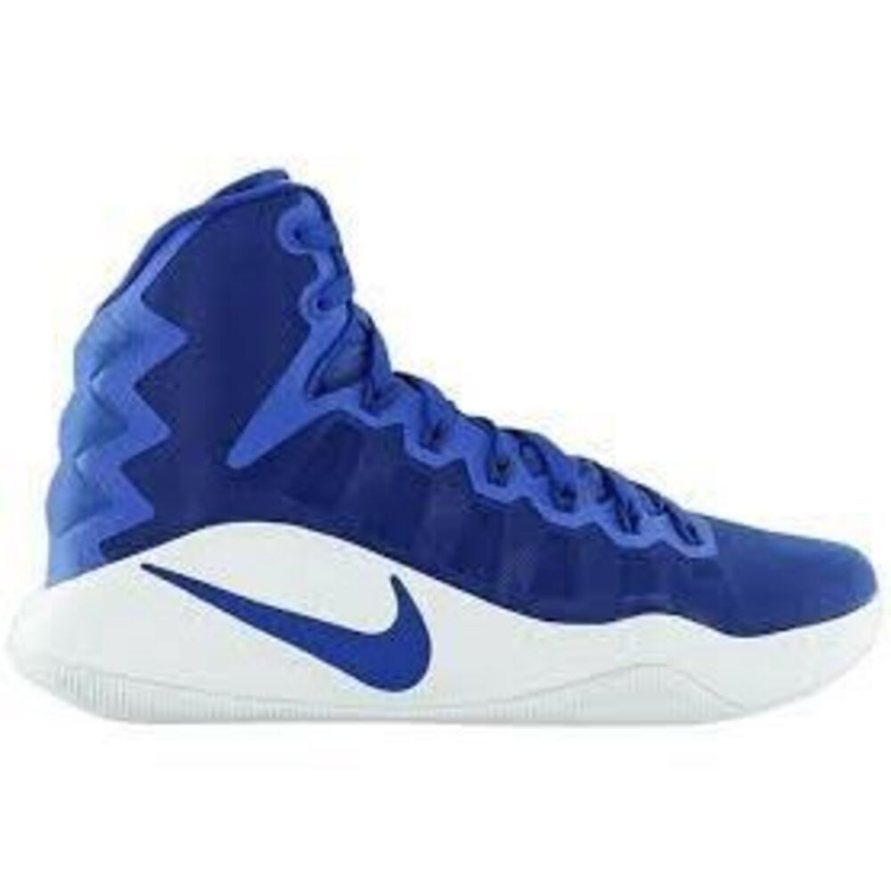 Nike Men's Size 9.5 Hyperdunk Zoom Basketball Shoes Royal Blue White Athletic - Picture 2 of 12
